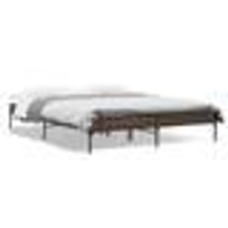 vidaXL Cadre de lit sans matelas chêne marron 150x200 cm - 150 x 200 cm