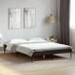 vidaXL Cadre de lit sans matelas noir 140x200 cm - 140 x 200 cm