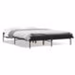 vidaXL Cadre de lit sans matelas noir 120x200 cm - 120 x 200 cm