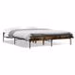 vidaXL Cadre de lit sans matelas chêne fumé 120x200 cm - 120 x 200 cm