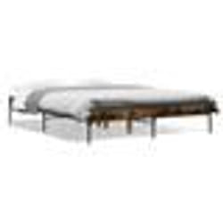 vidaXL Cadre de lit sans matelas chêne fumé 120x200 cm - 120 x 200 cm