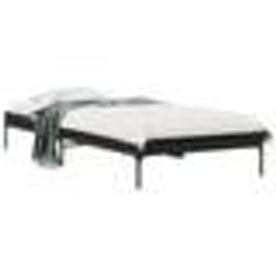 vidaXL Cadre de lit sans matelas noir 100x200 cm - 100 x 200 cm