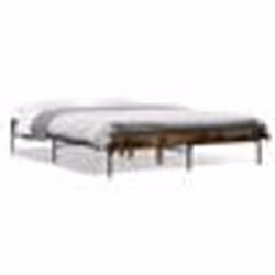 vidaXL Cadre de lit sans matelas chêne fumé 140x190 cm - 140 x 190 cm