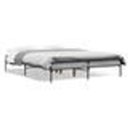 vidaXL Cadre de lit sans matelas sonoma gris 140x190 cm - 140 x 190 cm