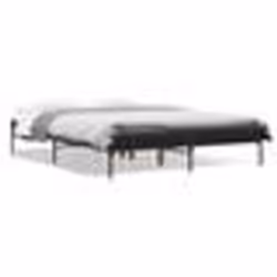 vidaXL Cadre de lit sans matelas noir 135x190 cm - 135 x 190 cm