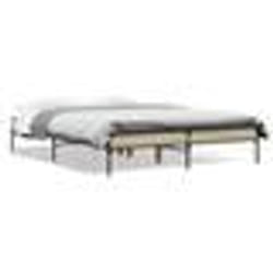 vidaXL Cadre de lit sans matelas chêne sonoma 135x190 cm - 135 x 190 cm