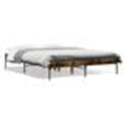 vidaXL Cadre de lit sans matelas chêne fumé 120x190 cm - 120 x 190 cm