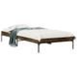 vidaXL Cadre de lit sans matelas chêne fumé 90x190 cm - 90 x 190 cm