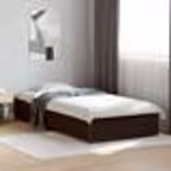 vidaXL Cadre de lit sans matelas noir 100x200 cm - 100 x 200 cm