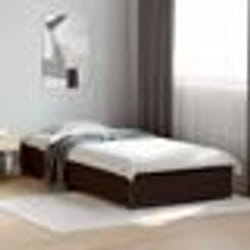 vidaXL Cadre de lit sans matelas noir 100x200 cm - 100 x 200 cm
