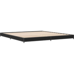Cadre de lit sans matelas noir 200x200 cm Vidaxl