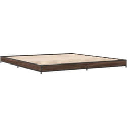 Vidaxl - Cadre de lit sans matelas chêne marron 200x200 cm