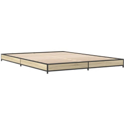 Cadre de lit sans matelas chêne sonoma 150x200 cm vidaXL