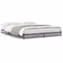 vidaXL Cadre de lit sans matelas sonoma gris 120x200 cm - 120 x 200 cm