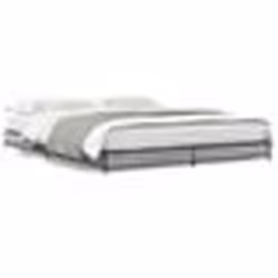 vidaXL Cadre de lit sans matelas sonoma gris 140x190 cm - 140 x 190 cm