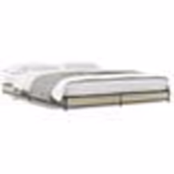 vidaXL Cadre de lit sans matelas chêne sonoma 120x190 cm - 120 x 190 cm