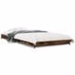 vidaXL Cadre de lit sans matelas chêne fumé 100x200 cm - 100 x 200 cm