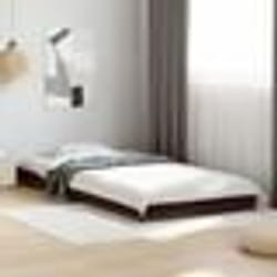 vidaXL Cadre de lit sans matelas noir 90x190 cm - 90 x 190 cm