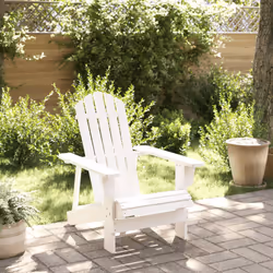 VidaXL 4007243 chaise d'extérieur Terrace Bois de pin Blanc