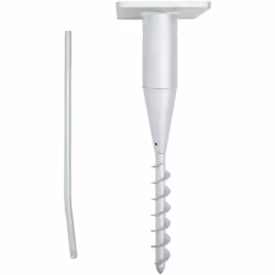 Améliorez votre terrasse avec cette base de parasol en métal pour une alternative élégante et économe en espace aux supports ...