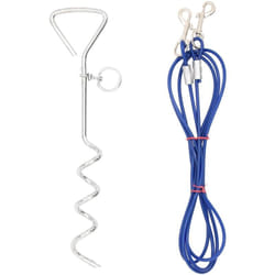 Vidaxl - Câble d'attache pour chien avec piquet de sol 3 m