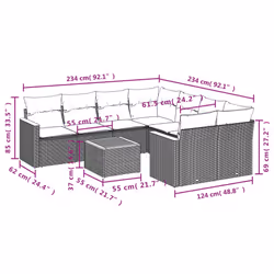 VidaXL 3225825 ensemble de meubles de jardin - Vue supplémentaire 8