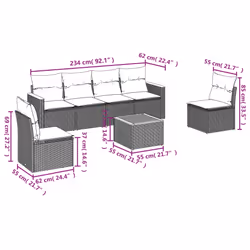 VidaXL 3225870 ensemble de meubles de jardin - Vue supplémentaire 7