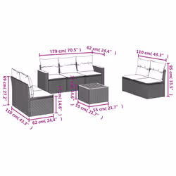 VidaXL 3225873 ensemble de meubles de jardin - Vue supplémentaire 7