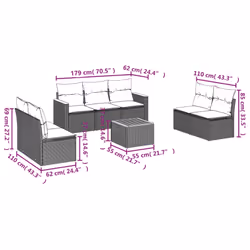 VidaXL 3225883 ensemble de meubles de jardin - Vue supplémentaire 7