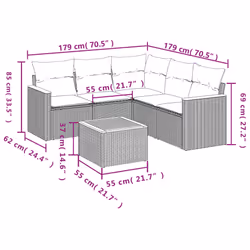 VidaXL 3225965 ensemble de meubles de jardin - Vue supplémentaire 8