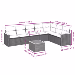 VidaXL 3226030 ensemble de meubles de jardin - Vue supplémentaire 8
