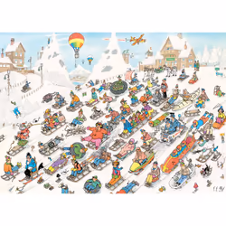 Jan van Haasteren - Descente Effrenée 1A La Montagne (1000 Pieces)