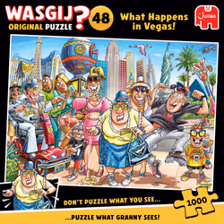 Wasgij Original 48 - Ce qui se passe à Vegas ! (1000 pièces) - Vue supplémentaire 3