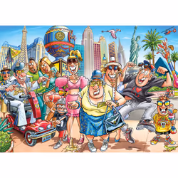 Wasgij Original 48 - Ce qui se passe à Vegas ! (1000 pièces) - Vue supplémentaire 4