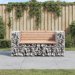 Vidaxl - Furniture Limited - Banc jardin design gabion 143x71x65,5 cm bois