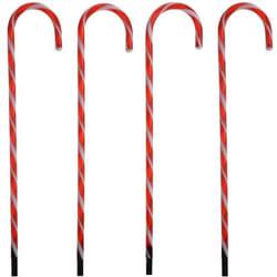 Ambiance Ensemble de lampes de Noël en forme de canne à sucre 4 pcs
