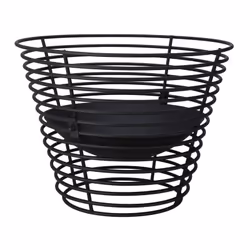 Apportez une ambiance chaleureuse et authentique à vos soirées en plein air avec ce brasero panier en métal noir Ø53 cm . Con ...
