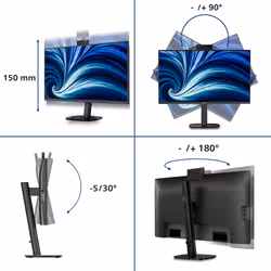 Philips 27B2N3500JH écran plat de PC 27" Quad HD LCD Noir - Vue supplémentaire 3