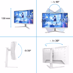 Philips 27M2N5201P/00 écran plat de PC 68,6 cm (27") 1920 x 1080 pixels Blanc - Vue supplémentaire 3