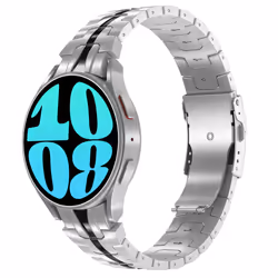 Accezz SH00073366, Bande, Smartwatch, Noir, Argent, Samsung, Samsung Galaxy Watch 5, Samsung Galaxy Watch 5 (40 mm), Samsung ...