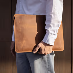 Accezz SH00075210 sacoche d'ordinateurs portables 38,1 cm (15") Étui Couleur cognac