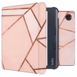 Design Slim Hard Sleepcover avec support Kobo Libra Colour / Tolino Vision Color Pink Graphic imoshion