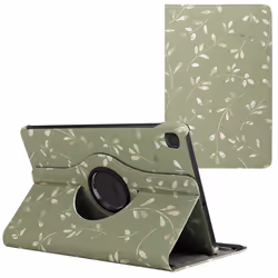Coque tablette Design rotatif à 360° Samsung Galaxy Tab S6 Lite (2020/2022/2024) Green Flowers imoshion