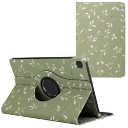 Coque tablette Design rotatif à 360° Samsung Galaxy Tab S6 Lite (2020/2022/2024) Green Flowers imoshion