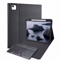 Accezz SH00075663, QWERTY, Apple, iPad Air 13" (2024) M2, Noir, 33 cm (13"), Simili-cuir