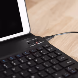 Accezz SH00075665 clavier pour tablette AZERTY Bluetooth Noir
