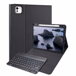 Accezz SH00075666, QWERTY, Apple, iPad Pro 11 (2024) M4, Noir, 27,9 cm (11"), Simili-cuir