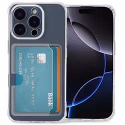 Coque silicone avec porte-cartes iPhone 16 Pro Transparent imoshion
