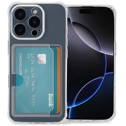 Coque silicone avec porte-cartes iPhone 16 Pro Transparent imoshion