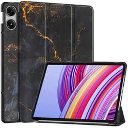 Coque tablette Design Trifold Xiaomi Redmi Pad Pro / POCO Pad Black Marble imoshion